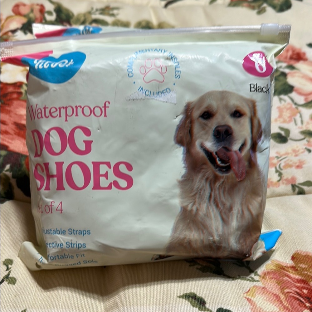 Black Waterproof Dog Shoes Clothing & Accessories